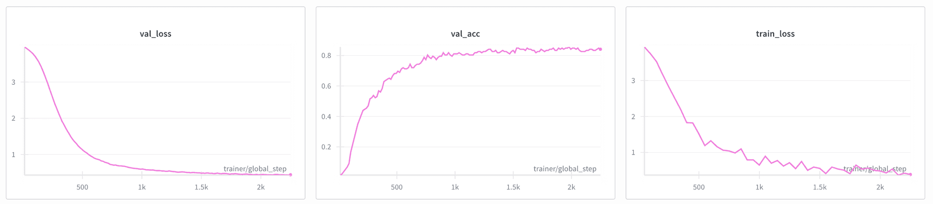 wandb run for finetuning